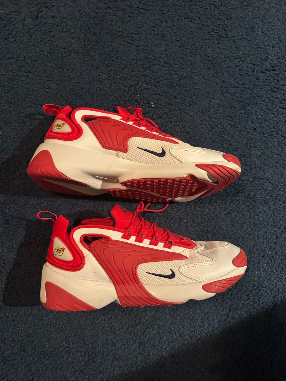 Nike  Red & White Zoom-Style Sneakers